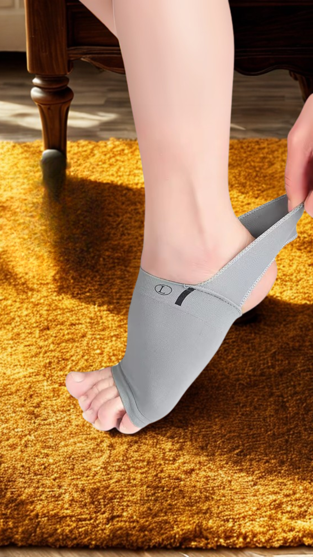 BEFRIZZY CamminaFacile™ – Calze Elastiche con Supporto Plantare in Silicone