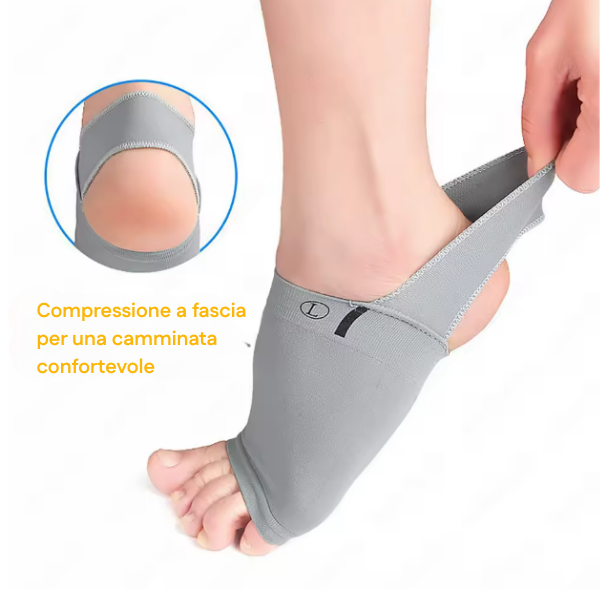 BEFRIZZY CamminaFacile™ – Calze Elastiche con Supporto Plantare in Silicone
